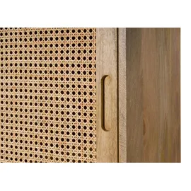 MASSIVMOEBEL24.DE Schrank Mango 70x40x200 natur lackiert VALENCIA 115