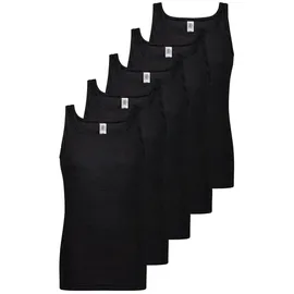 ESGE Unterhemd / Tanktop Feinripp Ringel in Schwarz | Gr.: XL