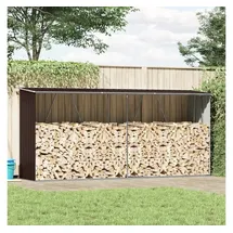 vidaXL Kaminholzregal 330 x 84 x 152 cm braun