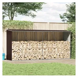 vidaXL Kaminholzregal 330 x 84 x 152 cm braun