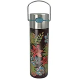 Eigenart LEEZA Rustic Flower doppelwandige Thermo- Trinkflasche aus Edelstahl mit Sportverschluss und Sieb, BPA frei, 500ml, 11016