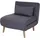 MCW Schlafsessel D35 Stoff/Textil 80 x 90 x 100 cm Grau mit Schlaffunktion
