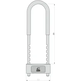 BASI Bügelschloss - Fingerprint - ZR 307