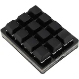 Bewinner Einhändig Programmierbare Mechanische Tastatur, Mechanische RGB Gaming Tastatur mit 12 Tasten, Programmierbare Makrotastatur mit Rotem Schalter für Linux, für OS X, für Wins