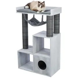 Trixie Kratzbaum mit Regalfunktion 72 x 38 x 110 cm grau