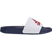 Adidas Adilette Shower Slides, Cloud White / Scarlet / Victory Blue, 46