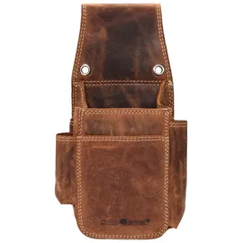 GREENBURRY Vintage Kellnertasche Leder Kellnerhalfter Holster Kellnerbörsenköcher braun
