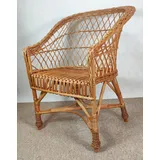 Korbstuhl, Korbsessel Weide, Model Björn Rattansessel Sören, Rattansessel Sören