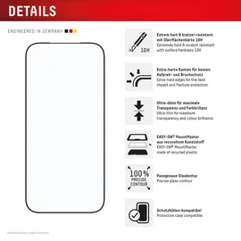 Displex Premium Panzerglas (Full Cover, 10H) für Apple iPhone 17