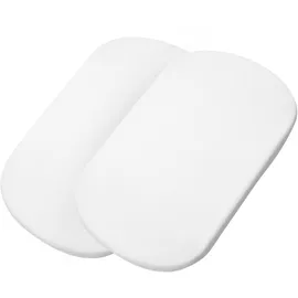 Maxi-Cosi Iora (Air) und Tori, 2er Pack für Babybetten, Spannbettlaken für Maxi-Cosi Iora Air/Tori, Laken 2er-Pack, White