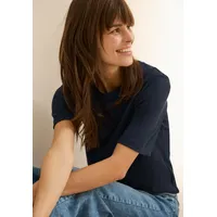 Cecil Damen B322914 Basic RIPP-Struktur T-Shirt, mit feiner Ripp