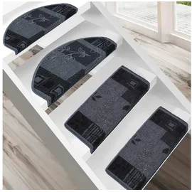 Karat Stufenmatte Akzent Grau Halbrund