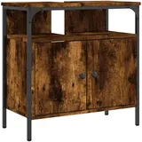 vidaXL Waschbeckenunterschrank Räuchereiche 60x30x60 cm Holzwerkstoff