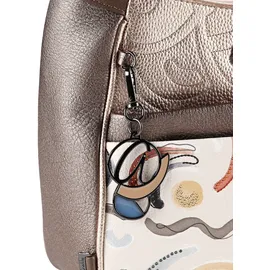 Anekke Umhängetasche Olympia elfenbein / taupe / dunkelorange / rosa