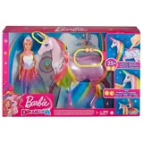 Mattel GWM78 - Barbie - Dreamtopia - Magische Zauberlicht-Einhorn mit Puppe