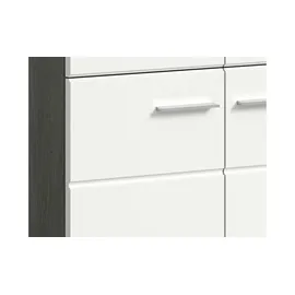 xonox.home Schuhschrank Salsa ca. 80x90x37 cm Weiß/Rauchsil.