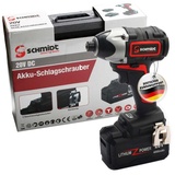 SCHMIDT security tools Akku-Schlagschrauber ID-180 LED - 300Nm 3-Gang 1/4' HEX, Bürstenloser Motor, Inkl. 20V 4Ah Akku & Ladegerät, Kompakt mit LED-