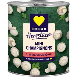 EDEKA Herzstücke Mini Champignons 1. Wahl ganze Köpfe 800G