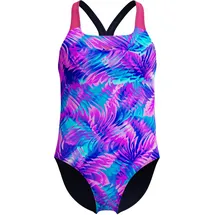 Speedo Print Powerback Badeanzug Pink 128
