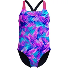 Speedo Print Powerback Badeanzug Pink 128