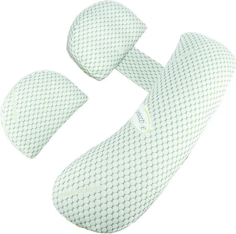 Welskin Keilförmiges Schwangerschaftskissen, Ergonomisches Design mit hoher Stützkraft, Grün – Modell XT-02