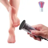 Wenxintek Elektrischer Fuß-Hornhautentferner, einstellbare Geschwindigkeit, elektronische Hornhautentferner-Maschine mit 60 austauschbaren Schleifpapierscheiben (grau)