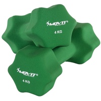 MOVIT Hantel-Set 2er Set Neopren Hanteln, Kurzhanteln, (Set, 2er-Set), Hantel in 8 Gewichts- und Farbvarianten 2x 0,5kg bis 2x 5kg grün