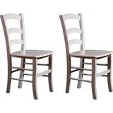 Home affaire Esszimmerstuhl Super Paesana (Set, 2 St), aus Buche Massivholz weiß
