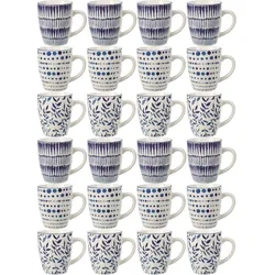 24x Tasse Kaffeetasse Becher 200ml Kaffee 10x7cm Teetasse Trinken Küche
