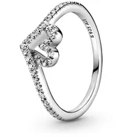 Pandora 199302C01 Silber Damenring Sparkling Wishbone Heart, 52/16,6