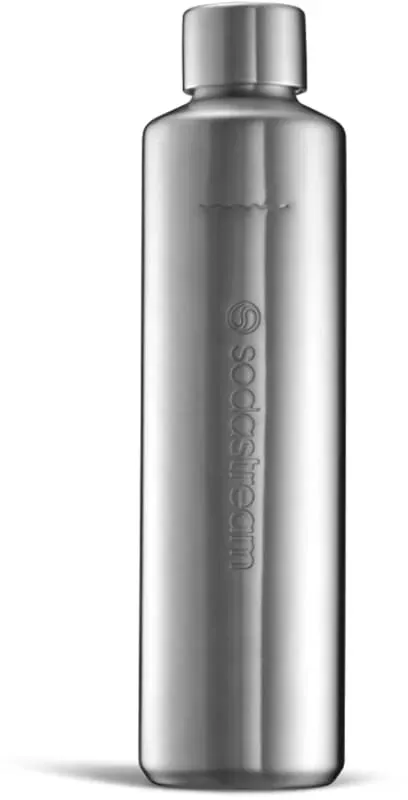 Preisvergleich Produktbild SodaStream Metallflasche DUO Thermic - 1x 0,8 L Glasflasche - edel