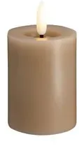 LED pillar candle - Melted Sand - 49x75 mm