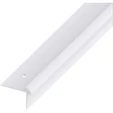 Alfer Treppen-Abschluss-Profil 1 m, 40 x 30 x 5 mm Alu eloxiert silber