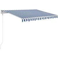 VidaXL Markise Automatisch Einziehbar 300 x 250 cm blau