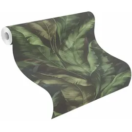 Rasch Textil Rasch selbstklebende Vliestapete Rio Blatt Grün 6 m