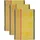Ross 3er Pack Baumwoll-Geschirrtücher Biene 50x70 cm - orange;gelb
