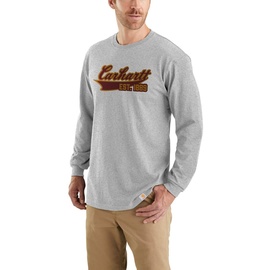 CARHARTT Script Graphic T-Shirt, heather grey S