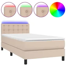 vidaXL Boxspringbett 90 x 200 cm Braun