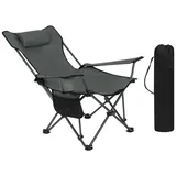 Garten-Relaxliege, Grau, Textil, 83x70x101 cm, Gartenmöbel, Gartenliegen
