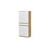 Möbel Kraft Mehrzweckschrank 86 x 193 x 37 cm Weiß