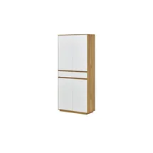 Möbel Kraft Mehrzweckschrank 86 x 193 x 37 cm Weiß