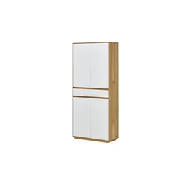 Möbel Kraft Mehrzweckschrank 86 x 193 x 37 cm Weiß