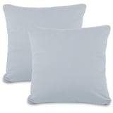 aqua-textil Classic Line Kissenbezug 2er-Set 80 x 80 cm Silber grau Baumwolle Kissen Bezug Kissenhülle, Kopfkissenüberzug, Pillowcase, Bettkissen, Kopfkissenbezug, Reißverschluss Jersey