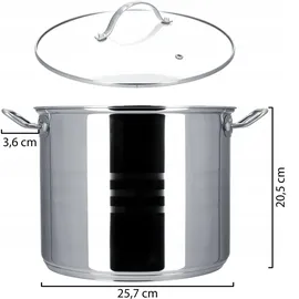 Kadax Sveg Kochtopf 25,7 cm rund