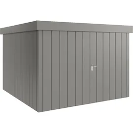Hörmann Metall-Gerätehaus Juno JFD14 M-Sk 9007) 2-flg Flachdach