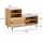 Wohnling Schuhbank 120 x 49 x 40 cm braun / Eiche