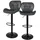 ML-Design Barhocker 2er Set 59-79 cm Grau