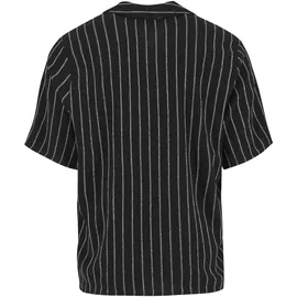 URBAN CLASSICS Langarmhemd gestreift Schwarz XL