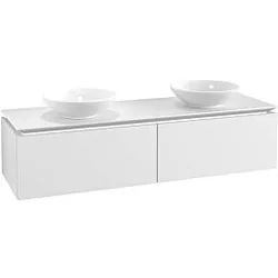 Villeroy & Boch Legato Waschtischunterschrank B599L0MS 160x38x50cm, LED-Beleuchtung, White Matt