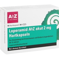 AbZ Pharma GmbH Loperamid AbZ akut 2 mg Hartkapseln